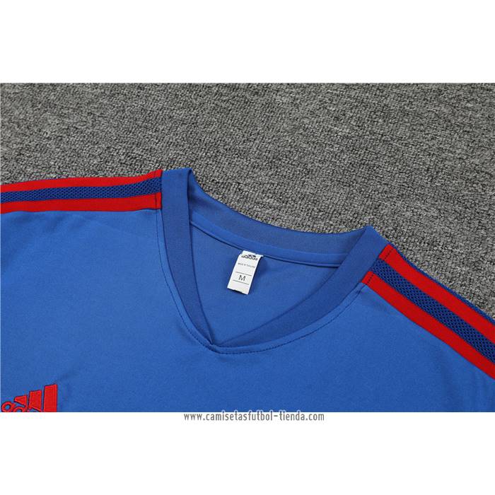 Chandal del Lyon 2022 2023 Manga Corta Azul - Pantalon Corto